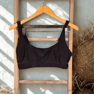 Firm Price Aerie Black Bikini Top